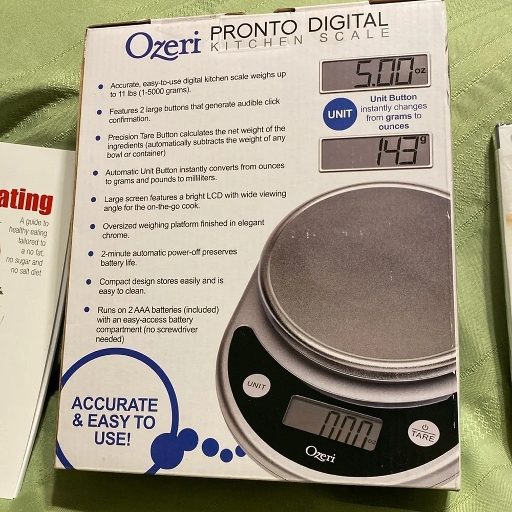 Healthy Ozeri Pronto Digital Kitchen Scale &‎ Stott Pilates Relaxation Workout